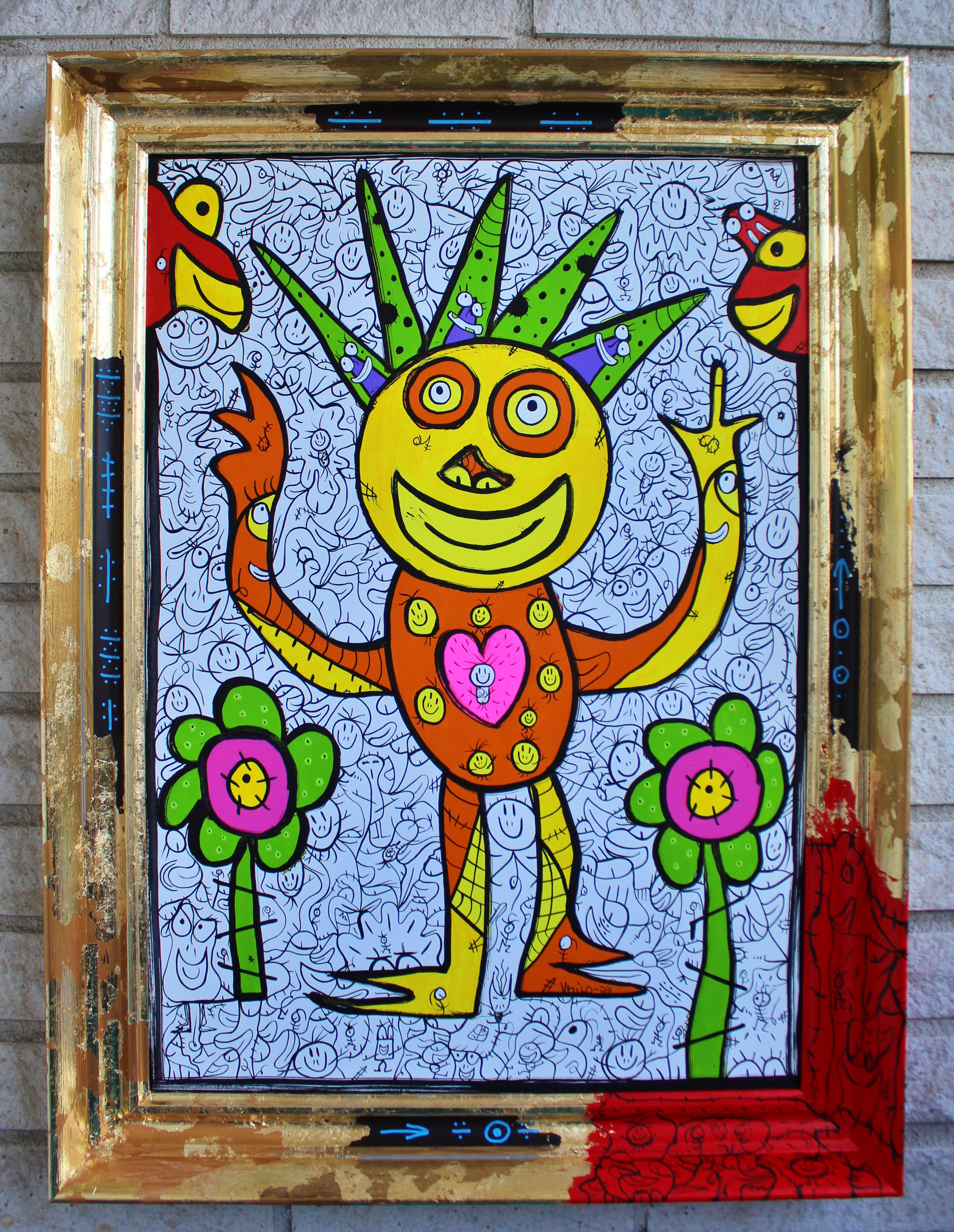 Love Smiles Acrylic Size 78x58 cm